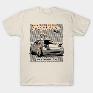 JDM car roadster mazda miata mx5 T-Shirt